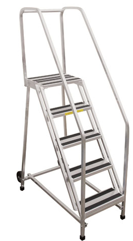 Custom aluminum ladder platform.